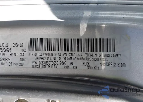 2016 Ram 1500 Big Horn z USA, uszkodzony, nr VIN 1C6RR6GT6GS312006